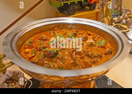 butter chicken curry in a buffet Stock Photo