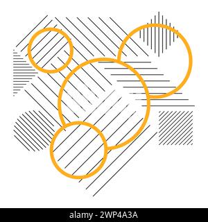 Lines intersect background vector. Concept background for your logo vector. Stock Vector