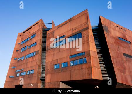 GDANSK, POLAND - AUGUST 18, 2015: Building of European Solidarity Centre in Gdansk, Poland that was opened in 2014. Stock Photo