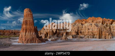Panaca Formation, Cathedral Gorge State Park, Nevada, USA Stock Photo