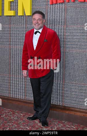 London, UK. 5th Mar, 2024. John Thomson at The Gentlemen UK Series Global Premiere, Theatre Royal, Drury Lane. Credit: Nils Jorgensen/Alamy Live News Stock Photo