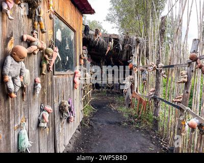 Mexico City, Mexico - October 14, 2023. Real Island of the Dolls in Xochimilco, home of Don Julian Santana Barrera Stock Photo