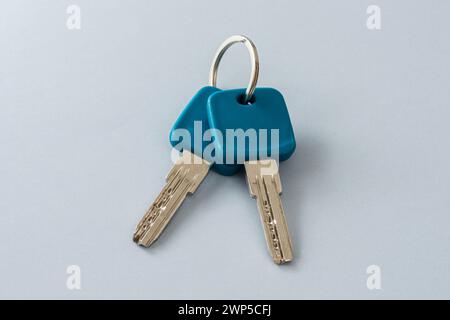 Close up of home keys on white background Stock Photo