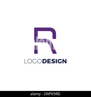 RD Logo Design. Letter R Icon Stock Vector