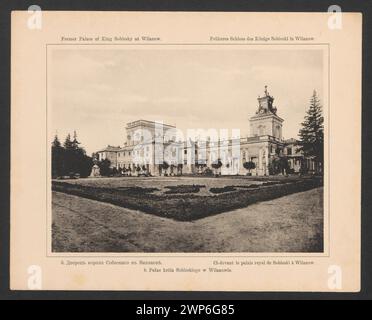 b. Pa AC of the Sobieski King in Wilanów ', from the portfolio of' Warsaw '; unknown, Winiarski, Stanis Aw (Warsaw; sk Ad paper; fl. Ca 1870-va 1915); 1912-1915 (1912-00-00-00 -191-00-00); was downloaded from the Muse of the National Museum in Warsaw; Graphic / Wiatr 51 MNW; all rights reserved.Jan III Sobieski (King of Poland - 1629-1696), Jan III Sobieski (King of Poland - 1629-1696) - iconography, Palace in Wilanów (Warsaw), Warsaw (Masovian Voivodeship), Wilanów (Warsaw), architecture, Polish architecture, Polish architecture, Gardens, purchase (provenance), green Stock Photo