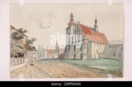 Church Visits (former Brygidek) in Lublin; Lerue, Adam (1825-1863); before 1857 (1852-00-00-1857-00-00);Bersohn, Mathias (1823-1908), Bersohn, Mathias (1823-1908)-collections, brigidki (order), Lublin (Lublin voivodeship), Society of Encouragement of Fine Arts (Warsaw-1860-1940), Society of Encouragement of Fine Arts (Warsaw - 1860-1940) - collection, Gothic (archite.), Churches (architect), Poland (culture), Renaissance (style), Polish drawings, graphics studies, city views, village views, visits (Order), monumentary studies Stock Photo