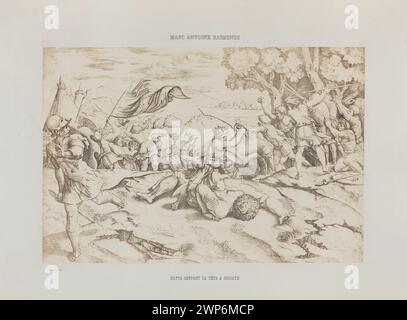 Photograph of religious artworks by Raphael (1483-1520) and Marcantonio ...