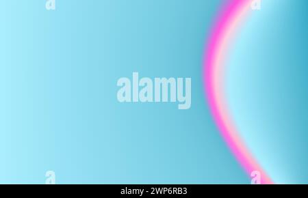 A curved shine blue, pink color gradient background texture. Modern abstract pattern design illustration for artwork, wallpaper, template, banner Stock Vector