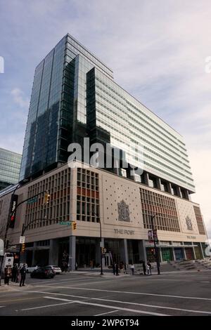 The Post building, the developed historical Canada Post office in downtown Vancouver, BC, Canada Stock Photo