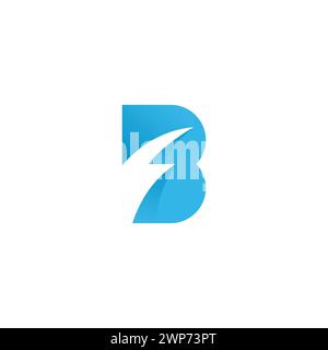 B Abstract Logo Design. Letter B Icon Stock Vector