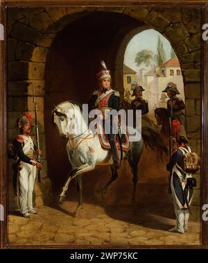 Entry of General Jan Henryk D Browski to Rome; Suchodolski, January (1797-1875); before 1850 (1840-00-00-1849-00-00);Dąbrowski, Henryk Jan (1755-1818), Dąbrowski, Henryk Jan (1755-1818) - iconography, Museum of the Polish Army (Warsaw - 1920-) - collection, Rome (Italy), horses, uniforms, Napoleonica, romanticism (style), soldiers Stock Photo