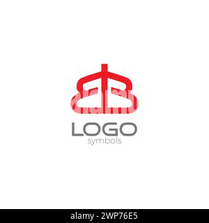 BB Logo Design. Letter BB Icon Vector Stock Vector