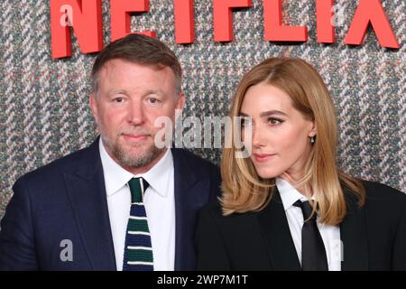 Guy Ritchie and Jacqui Ainsley, THE GENTLEMEN UK Series Global Premiere, Theatre Royal, Drury Lane, London, UK, 05 March 2024, Photo by Richard Goldsc Stock Photo