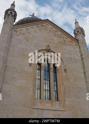 Herceg Novi, Montenegro, August 9, 2022 Crkva Sv. Arhangela Mihaila is an orthodox church in Herceg Novi on Belavista Square. Its exterior is a Stock Photo