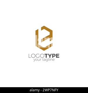 LB Logo Simple. Letter BL Logo Stock Vector