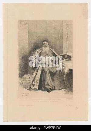 S. E. Le Cardinal Lavigerie; Jasi Ski, Feliks Stanis Aw (1862-1901), Bonnat, Léon (1833-1922), Gazette des Beaux-Arts (Paris; Magazine, Publisher, Publisher; 1859-2002), Chardon, Charles (Paris; Printer; Printer; FL. CA 1830-1890; st.); 1888 (1888-00-00-1888-00-00);Gazette des Beaux -Arts (magazine - Paris - 1859-2002) - illustrations, Lavigerie, Charles Martial Allemand (cardinal - 1825-1892), Woźnicki, Kazimierz (1878-1949), Woźnicki, Kazimierz (1878-1949) - collection, Dar (provenance), clergy, French (culture), French graphics, Polish graphics, cardinals, books, Poland (culture), portraits Stock Photo