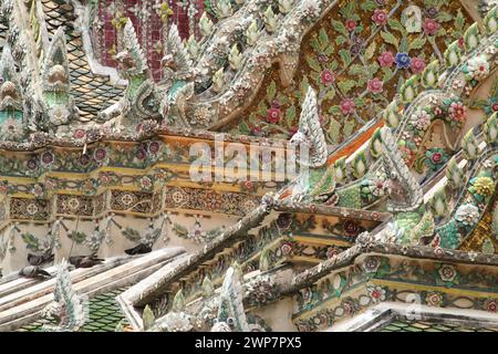 An art deco architectural elements on a rooftop Stock Photo