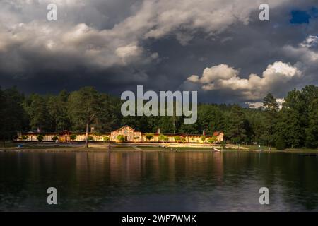historical swimming area, beautiful architecture, from the storm, after rekonstruction Stock Photo