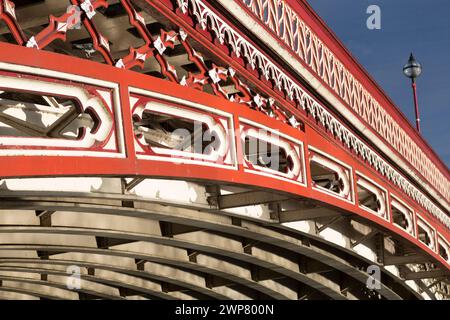 UK, Leeds, Crown Point (Victorian toll) bridge near Albert Dock completed in 1842. Stock Photo