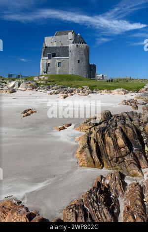 The Old Breachacha Castle on the Inner Hebridean Isle of Coll, Scotland Stock Photo