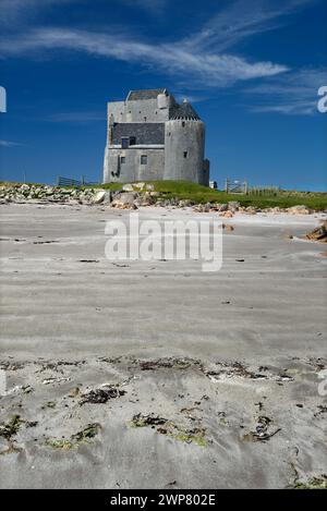 The Old Breachacha Castle on the Inner Hebridean Isle of Coll, Scotland Stock Photo