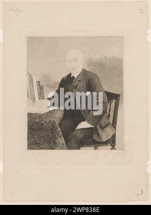 Portrait de M. Adolphe Jullien, Stan II; Jasi Ski, Feliks Stanis AW (1862-1901), Fantin-Latour, Henri (1836-1904), Clément, Albert (Paris; Graphic infection, publishing house; Fl. Ca 1860-1900); 1887 (1887-00-00-1887-00-00);Jullien, Adolphe (1840-1932) - iconography, l'A art revue hebdomadaire illustée (Paris, London - magazine - 1875-1907), Wellisz, Leopold (1882-1972), Wellisz, Leopold (1882-1972) - French collection (culture), French graphics, Polish graphics, reproductive graphics, music critics, state prints, writers, Poland (culture), portraits, purchase (provenance) Stock Photo