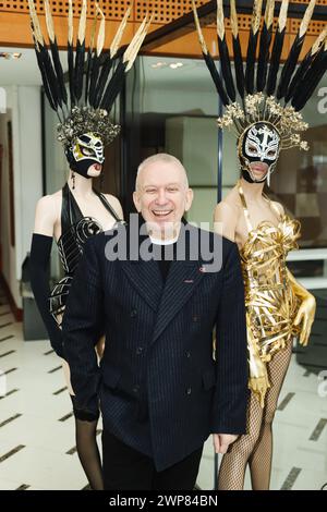 Milan, Italy. 06th Mar, 2024. Milan, The photocall for the presentation of the show Jean Paul Gaultier's Fashion Freak Show at the Arcimboldi Theater in Milan. In the photo: Jean Paul Gaultier Credit: Independent Photo Agency/Alamy Live News Stock Photo