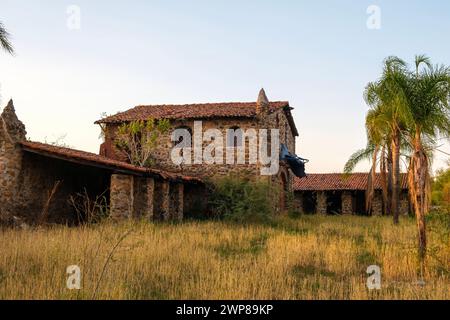 An abandoned house on a ranch in Gomez Farias, Michoacan, Mexico Stock Photo