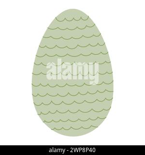 Egg illustration. Simple vector easter egg. One egg. Stock Vector
