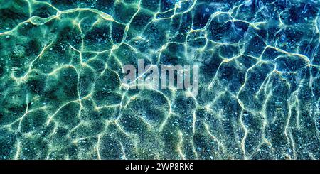 Sea Water Light Reflections Colorful Abstract Background Design Stock Photo