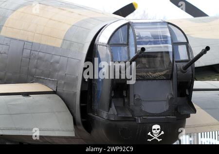 15/05/13   *** Video here:  http://www.youtube.com/watch?v=K6NZvaG2N2E  ***  Rear gun turret.  On the 70th anniversary of the Dambusters raid on Germa Stock Photo