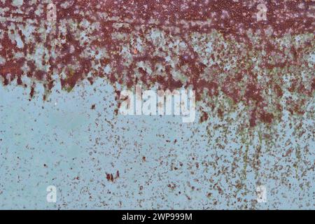 Background of old rusty painted metal Stock Photo