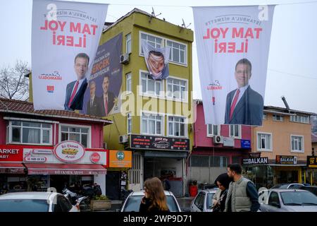 Election Posters Of Murat Kurum And Former Mayor Ekrem ?mamo?lu ...