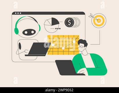 AI-powered marketing tools abstract concept vector illustration Stock ...