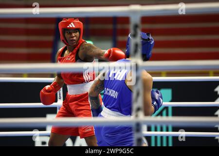 Busto Arsizio, Italy, Tuesday 6th March, 2024.  PEREIRA VIVIANE (BRASIL) during the Boxing Road to Paris, E-Work Arena, Busto Arsizio. Credit: Mattia Martegani/Alamy Live News Stock Photo