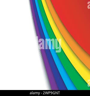 Abstract Rainbow Background, Vector Illustration Stock Vector