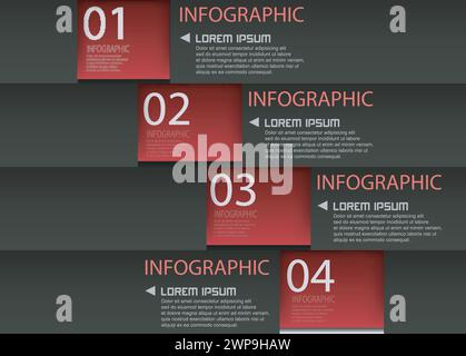 Infographic Modern Design Template, Vector Illustration Stock Vector