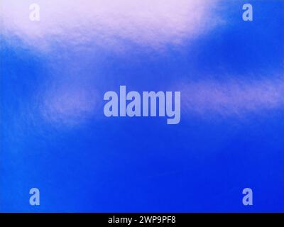 Smooth gradient background, blue texture. Colored paper with a pink metallic sheen. Stock Photo