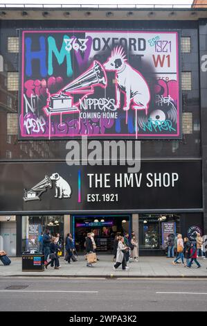 The HMV shop re-opened on Oxford Street London England UK Stock Photo
