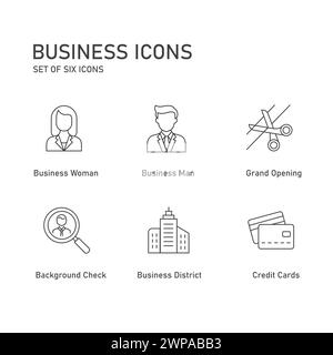 Corporate Governance Vector Icon Set Stock Vector