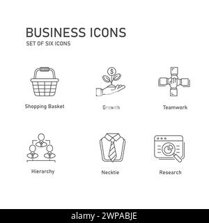 Business Ethics Vector Icon Pack Stock Vector