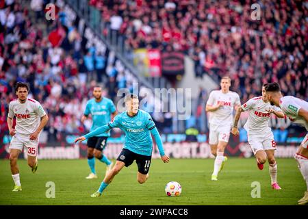 COLOGNE, GERMANY - 3 MARCH, 2024: Florian Wirtz during The football match of Bundesliga 1. FC Koeln vs Bayer 04 Leverkusen at Rhein Energie Stadion Stock Photo