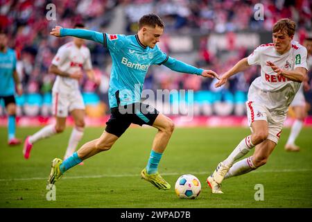 COLOGNE, GERMANY - 3 MARCH, 2024: Florian Wirtz during The football match of Bundesliga 1. FC Koeln vs Bayer 04 Leverkusen at Rhein Energie Stadion Stock Photo