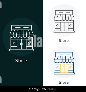 Store Vector Illustration Icon Design Stock Vector