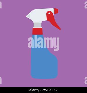 Spray Bottle Vector Icon Illustration cleaning Spray bottle illustration Stock Vector