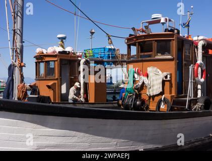 Fishing boats in Kalk Bay harbour Cape Town South Africa Stock Photo