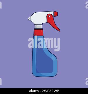 Spray Bottle Vector Icon Illustration cleaning Spray bottle illustration Stock Vector