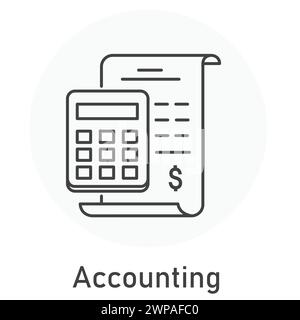 Accounting Vector Illustration Icon Design Stock Vector
