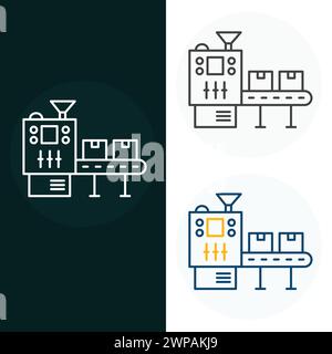 Production Vector Illustration Icon Design Stock Vector