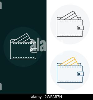Wallet Vector Illustration Icon Design Stock Vector